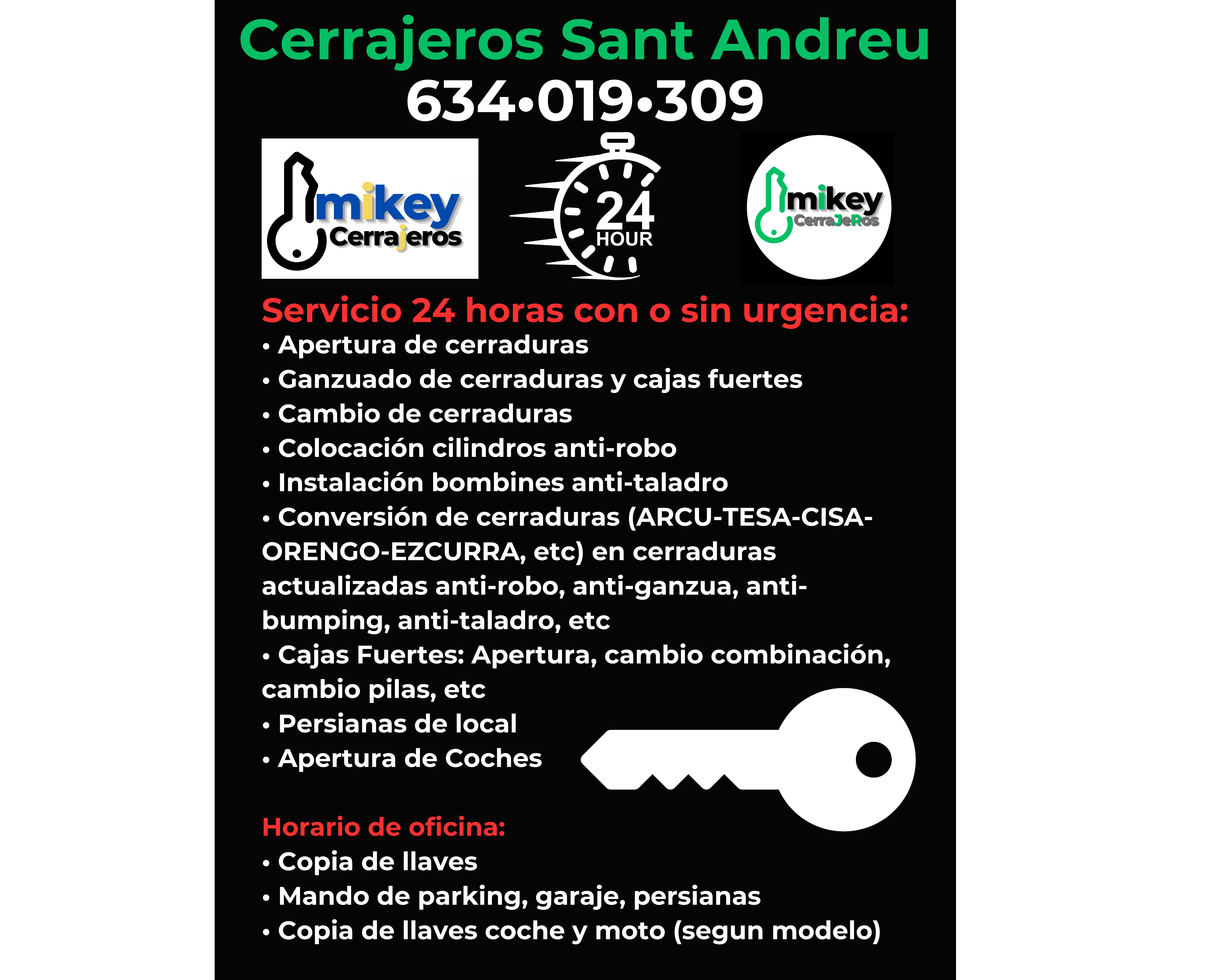 Ver detalles de la Empresa Cerrajeros Barcelona - Mikey 24 Horas
